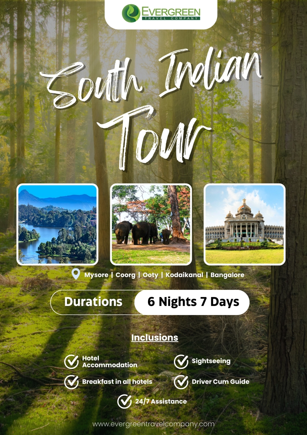 Evergreen Travel Company | South India Tour Package
